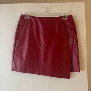 Buddy Love Cherry Red Mini Skirt